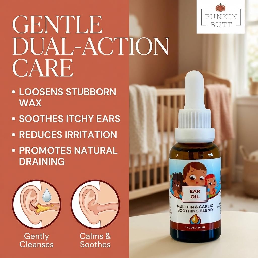 Wally's Natural organic ear oil drops packaging box