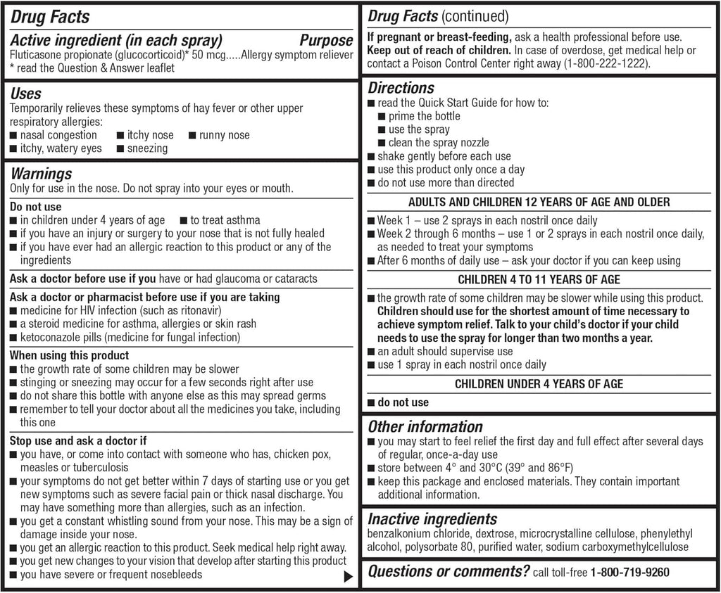 Authentic USA imported GoodSense prescription strength non-drowsy allergy spray bottles