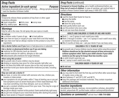 Authentic USA imported GoodSense prescription strength non-drowsy allergy spray bottles