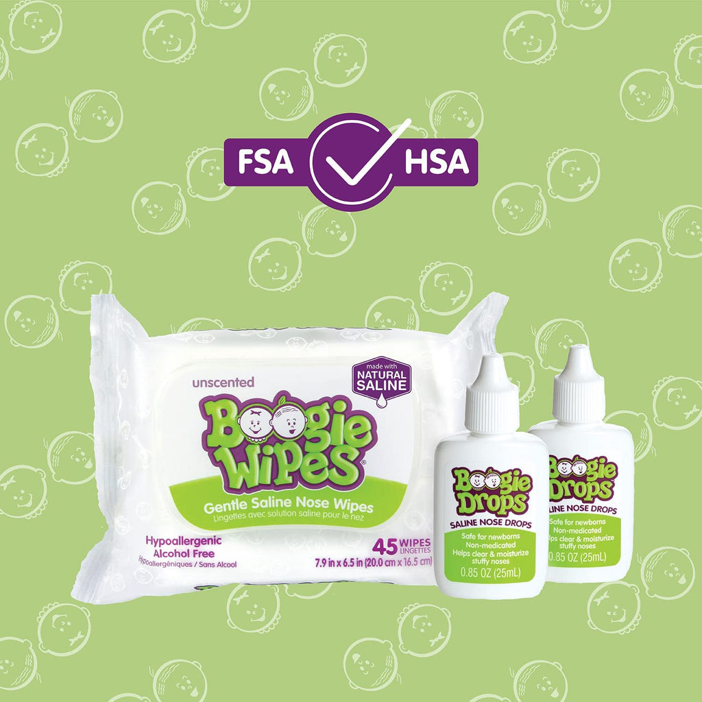 Boogie saline wet tissues pack open showing soft texture perfect for sensitive skin.