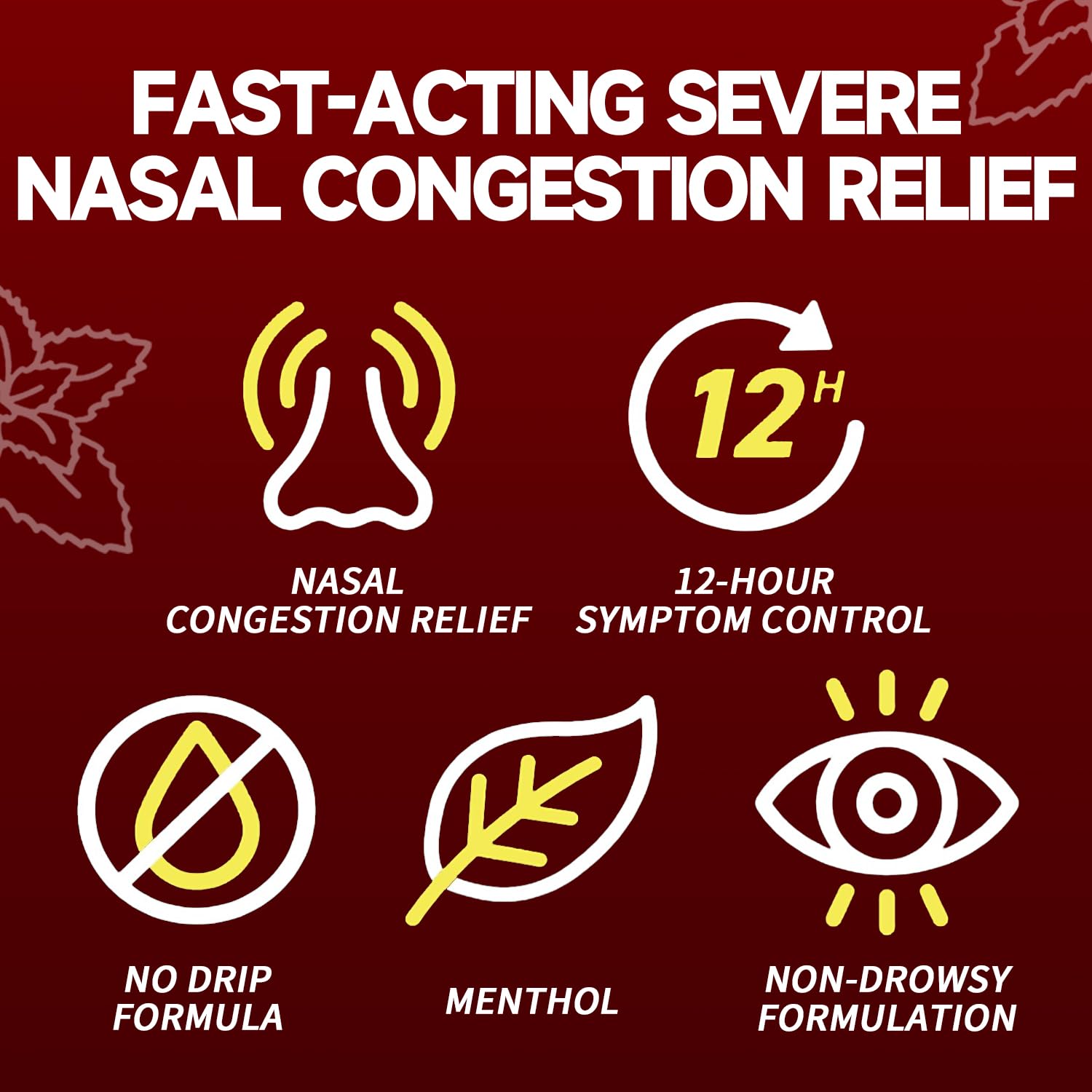 Over the counter DERMFREE allergy and cold stuffy nose remedy spray tip
