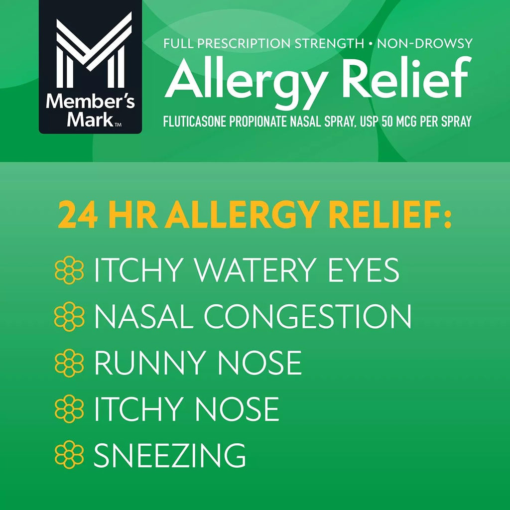 VITACRUSH allergy relief nasal spray multi-pack packaging details and usage directions.