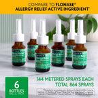 Drip-free metered spray nozzle on the authentic Member's Mark fluticasone propionate bottle.