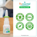 Puressentiel natural nasal spray bottle shown alongside its protective outer product carton.