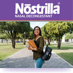 Nostrilla 0.50 fluid ounce bottle displaying the metered dose pump design