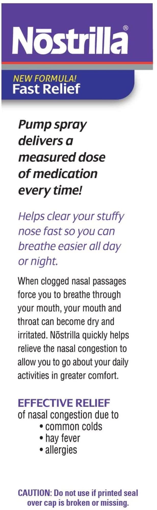 Premium quality respiratory care spray container for effective stuffy nose relief