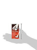 4-Way nasal congestion relief spray bottle showing nozzle tip and usage instructions