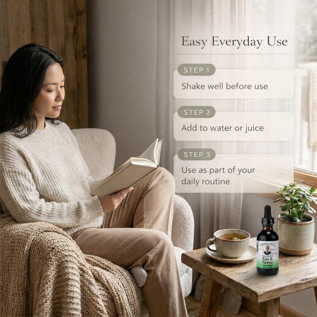 Christopher's Original Formulas ear and nerve supplement lifestyle display