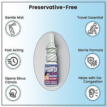 Pressureze Xtra 245 sprays side view directions and product volume details