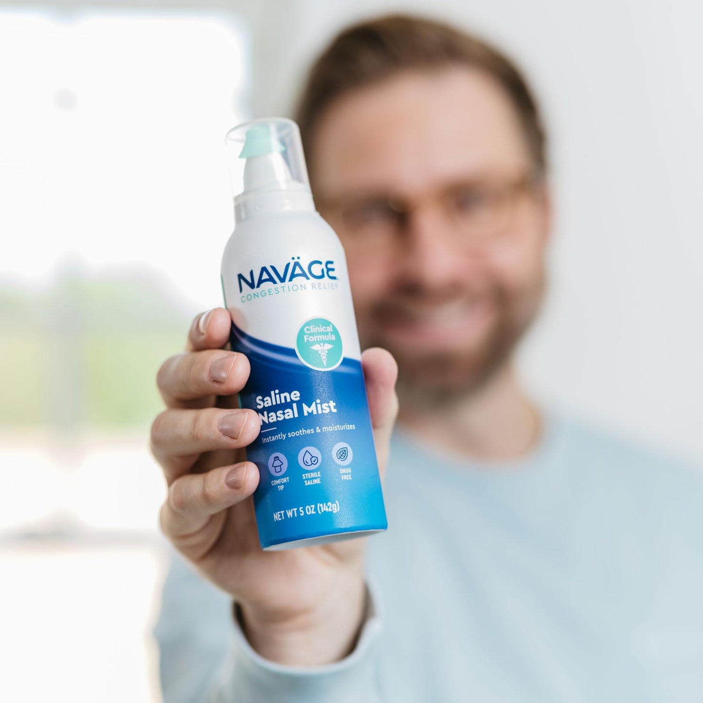 Navage clinical formula non-drowsy sinus spray application instructions and ingredients