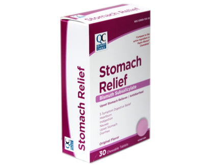 Quality Choice digestive relief chewable tablets side profile