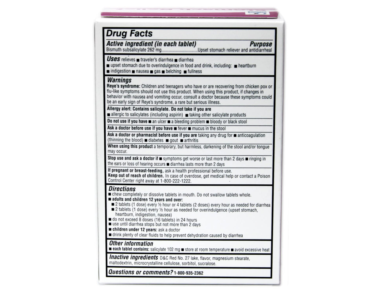 Quality Choice Pink Bismuth 30 count box individual packaging