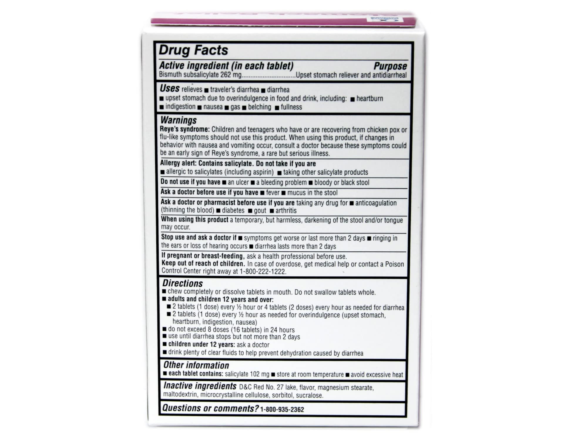 Quality Choice Pink Bismuth 30 count box individual packaging
