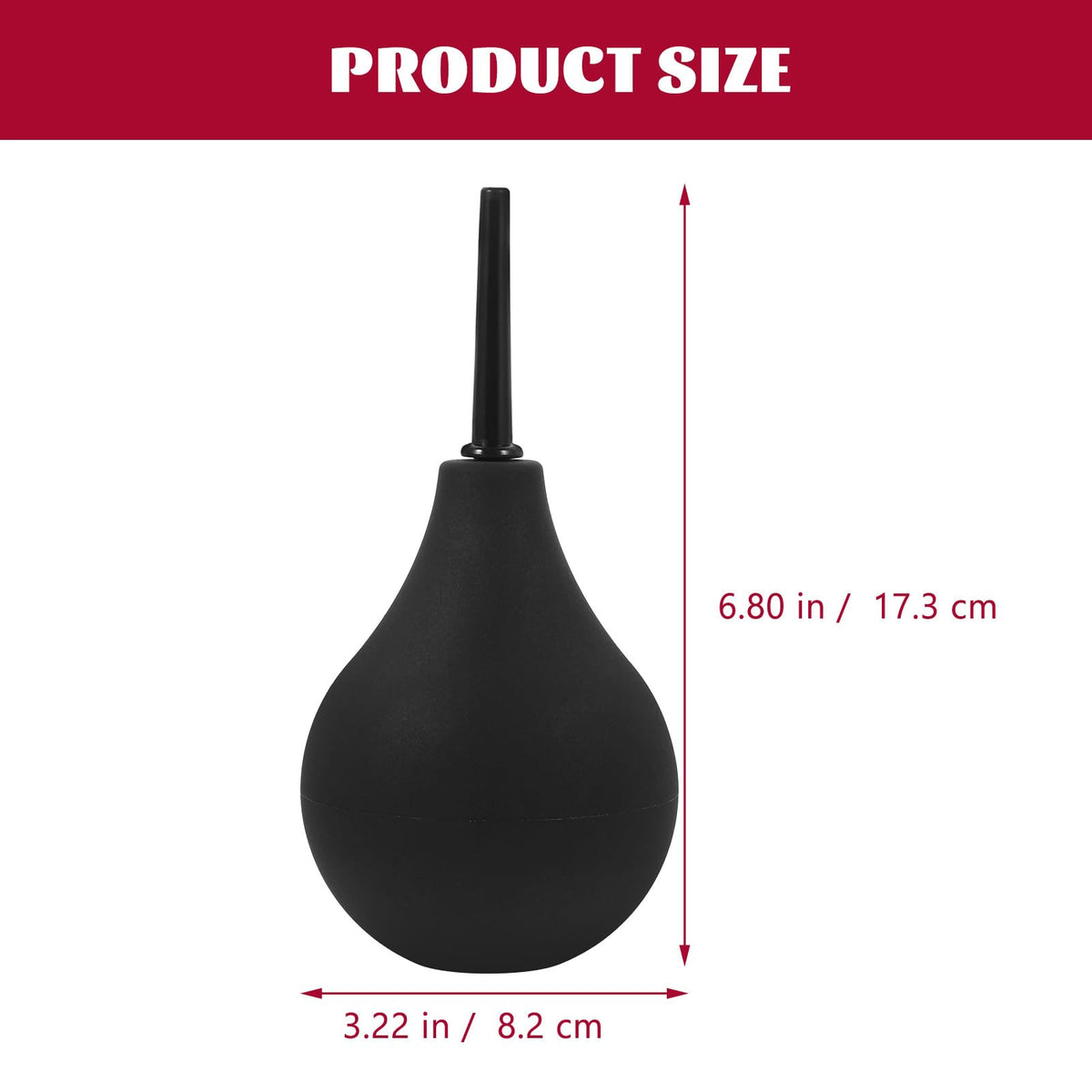 Artibetter 224ml hand bulb washer showing tapered tip