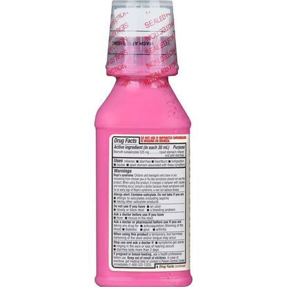 Foster And Thrive five symptom relief digestive health liquid standing upright with dosage cup.