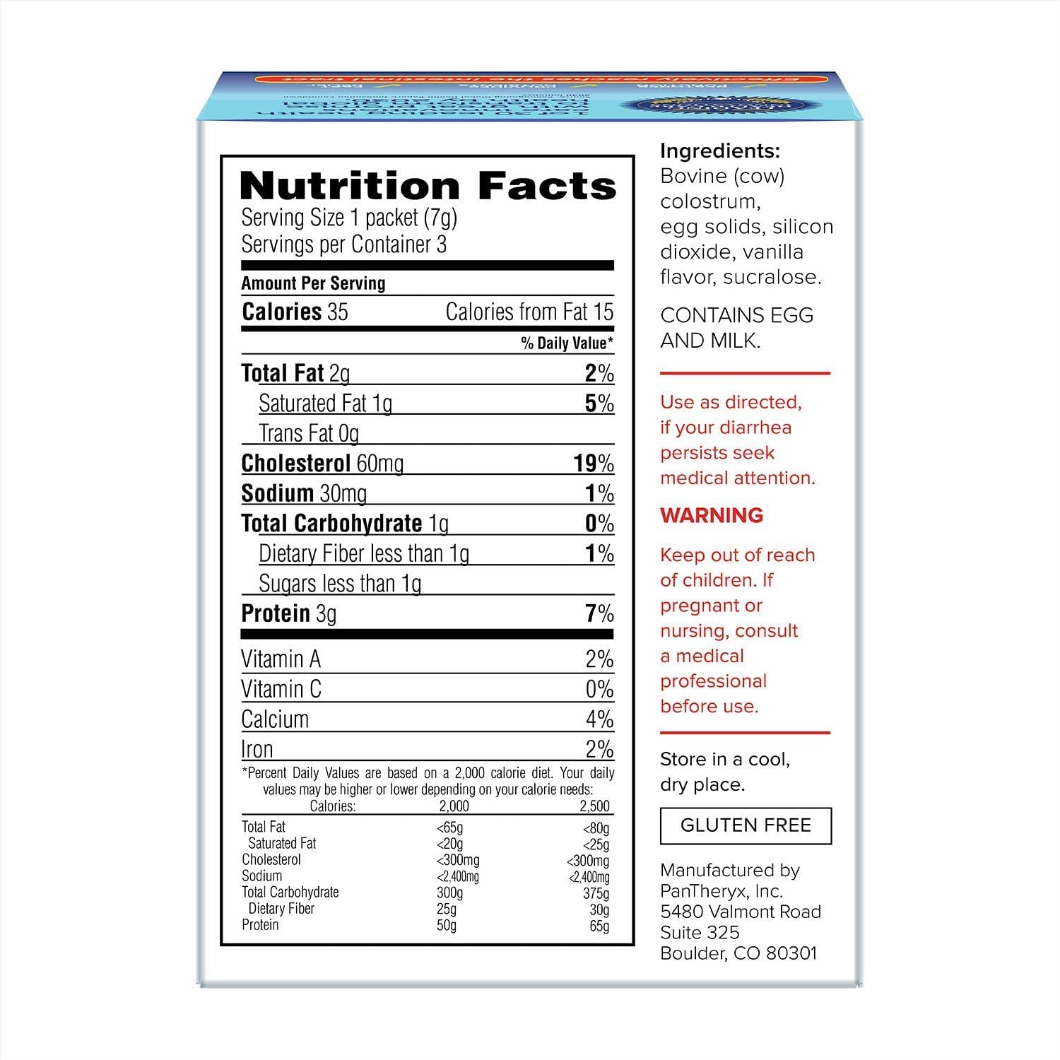 Natural dietary supplement for digestive relief in portable packets
