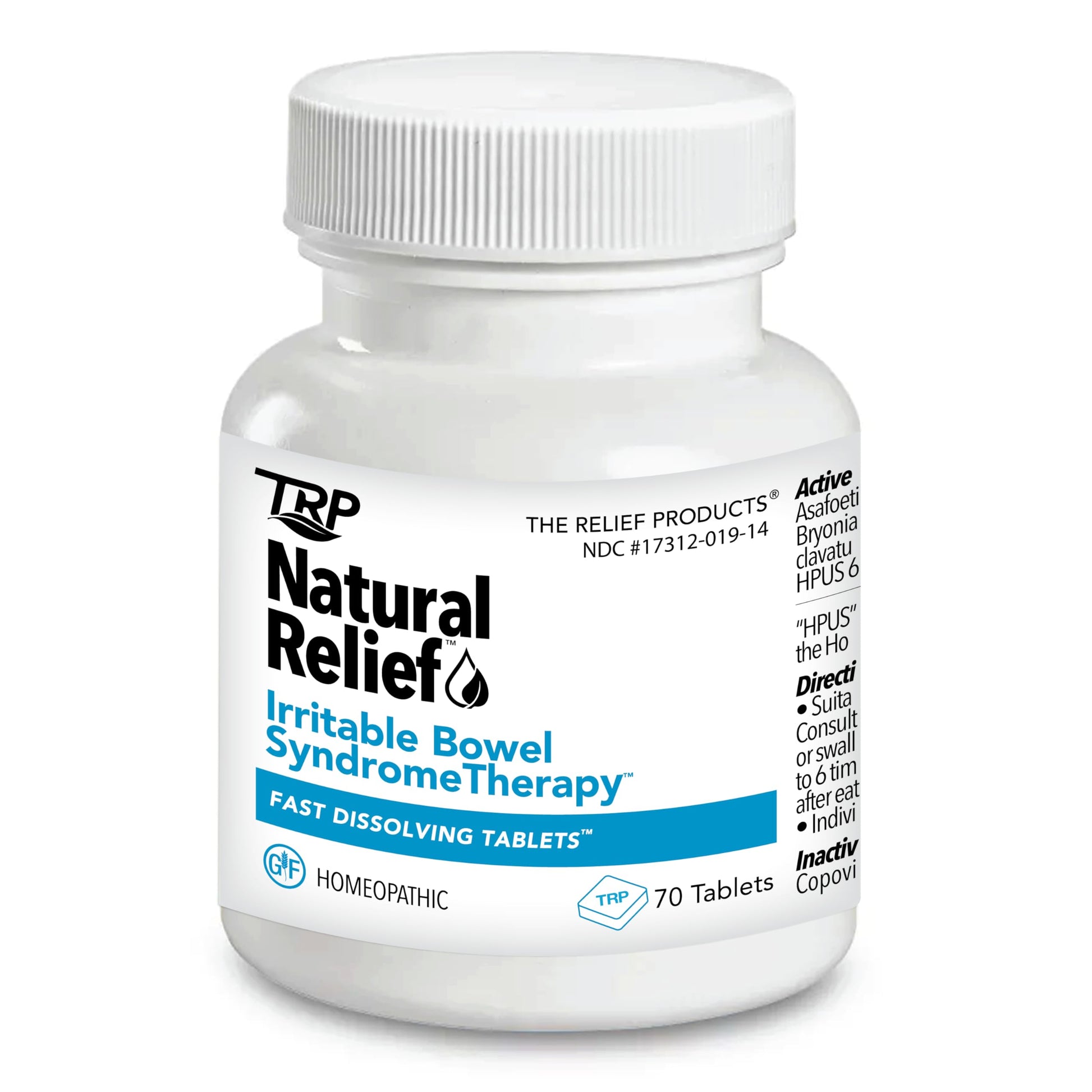 Rudra Retails imported collection featuring The Relief Products IBS therapy tablets for chronic gut comfort.