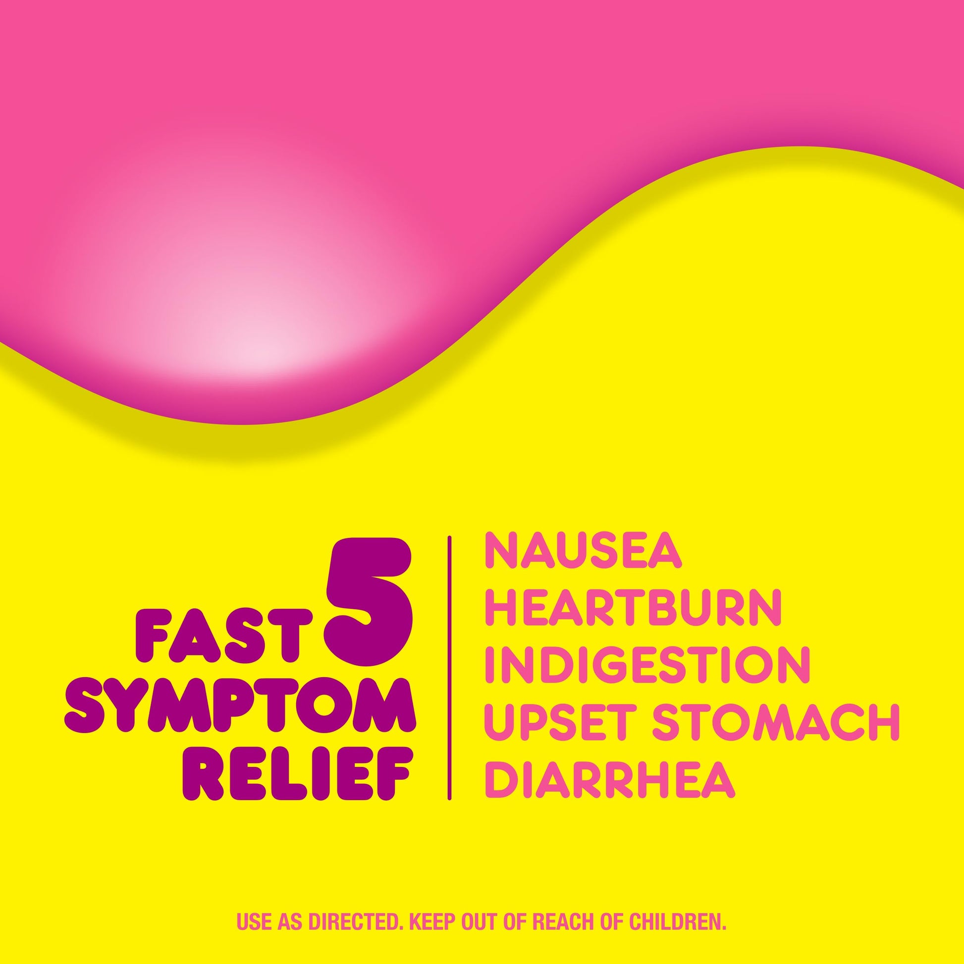 Close up of Pepto Bismol caplet supplement label