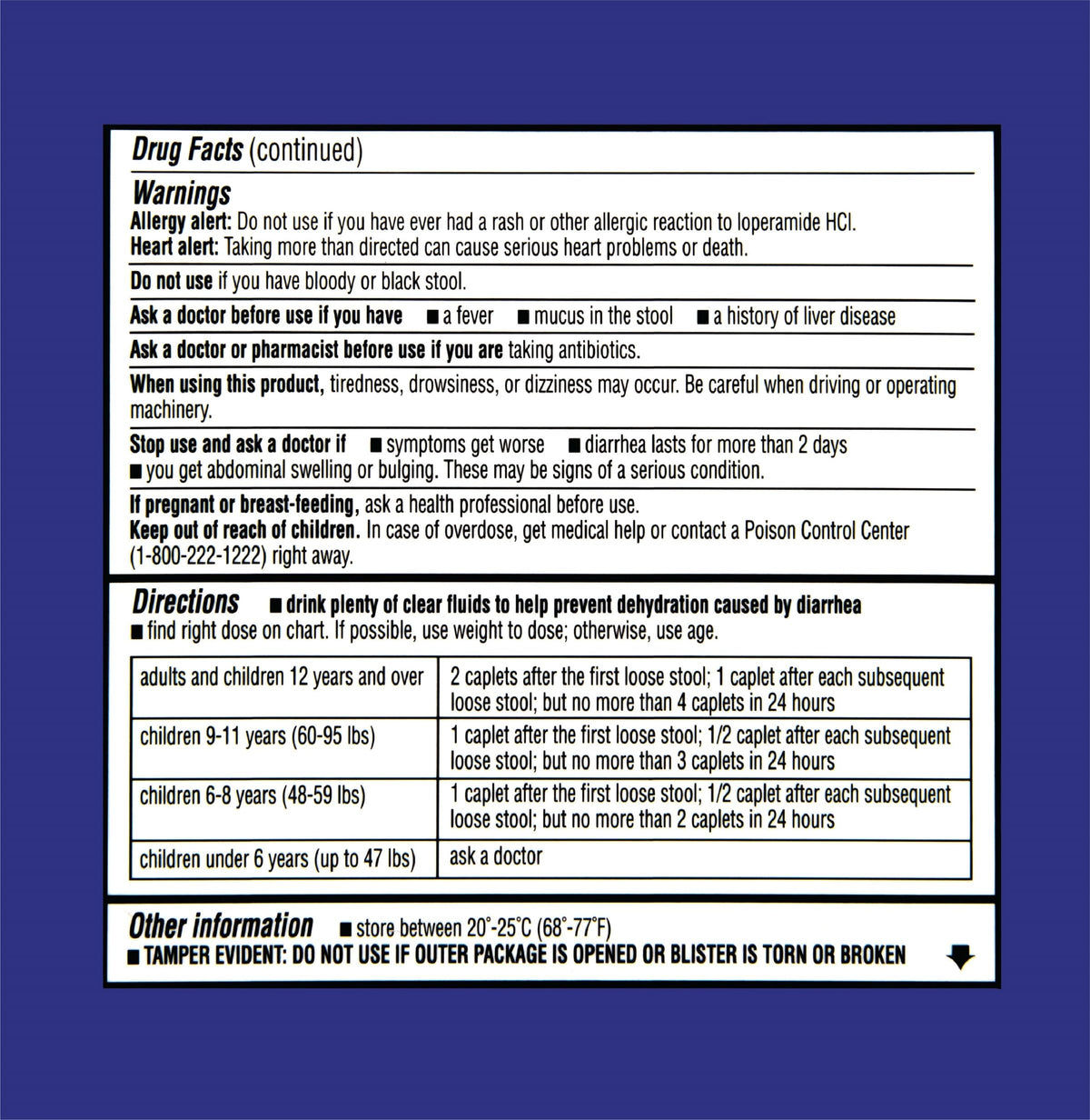 Quality Choice Loperamide Hydrochloride clinical strength packaging