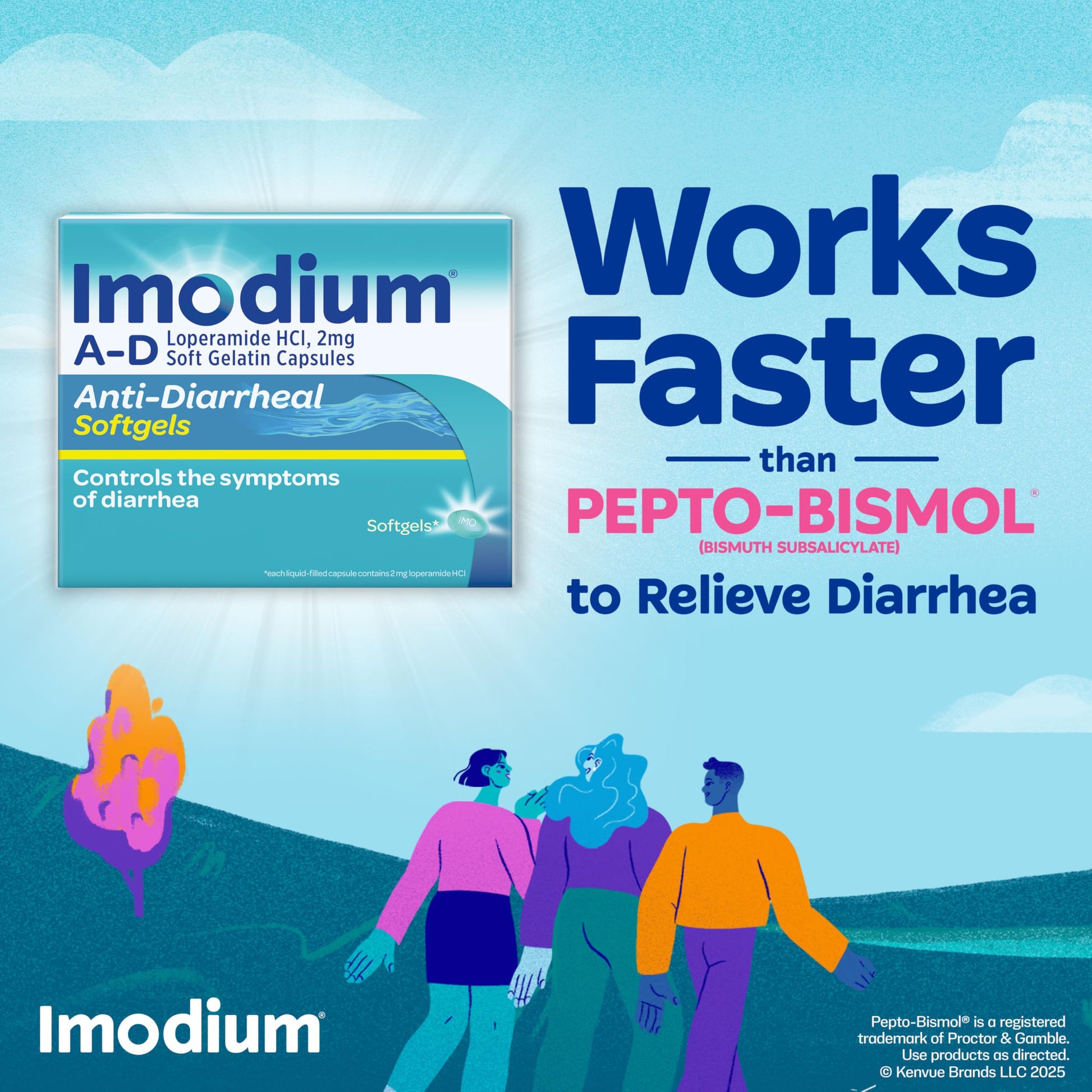 Authentic Imodium A-D USA import packaging