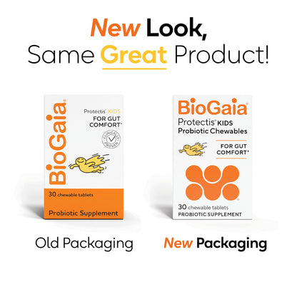 BioGaia Kids probiotic supplement packaging showing 30 count