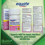 Healthy Surplus bismuth subsalicylate 262 mg bottle showing product labels and warnings