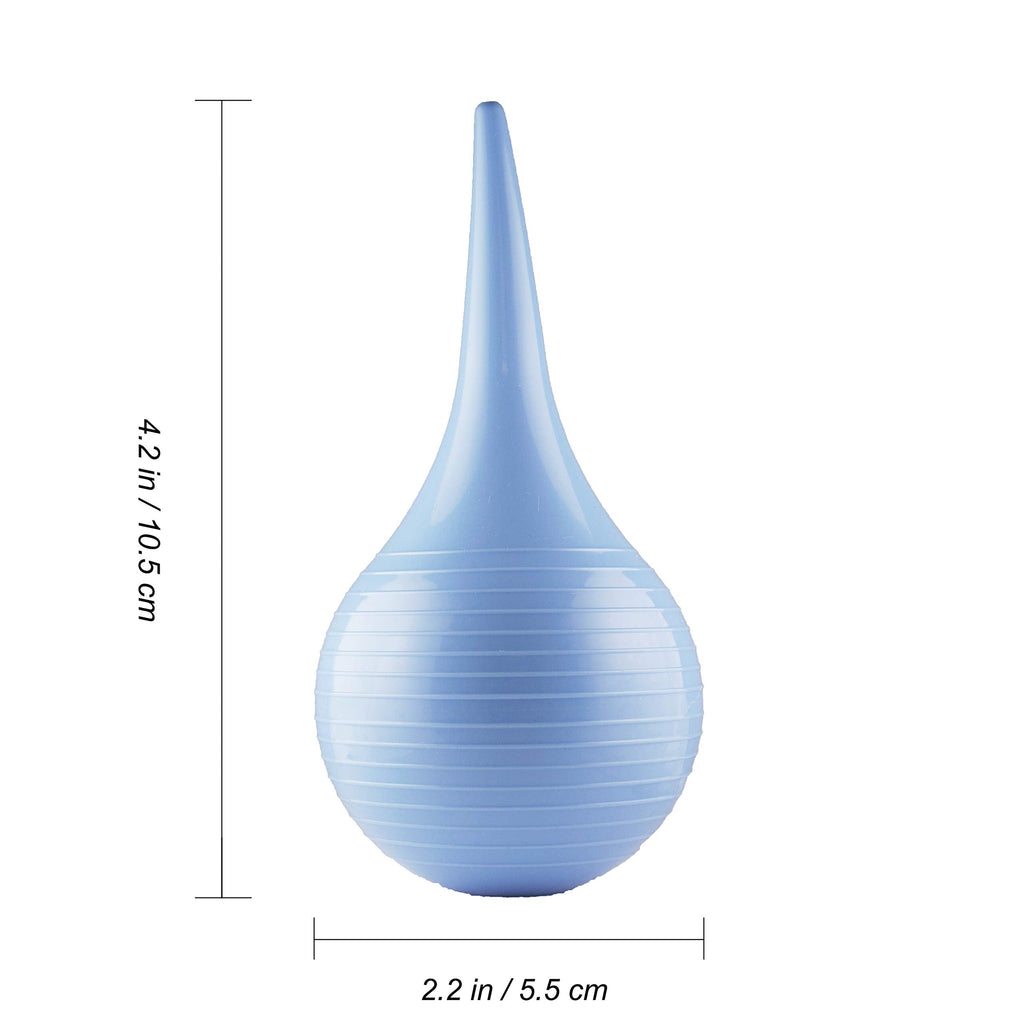 JIESI hand bulb syringe showing tapered pointed tip for ear washing