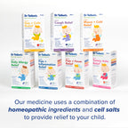 Naturally inspired kids stomach relief product packaging showing six months plus age recommendation
