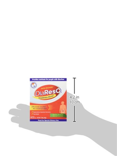 DiaResQ drink mix powder texture in a serving cup