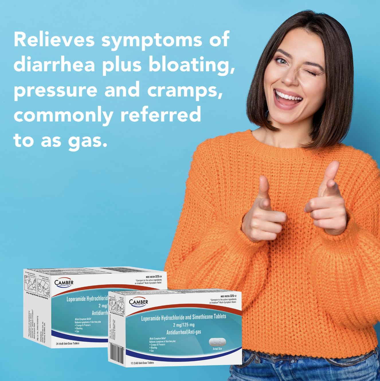 Imported USA digestive relief tablets unit dose blister pack details
