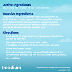 Side view of Imodium A-D liquid medicine for kids