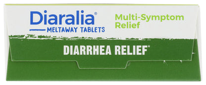 Close up of Boiron Diaralia diarrhea relief tablets