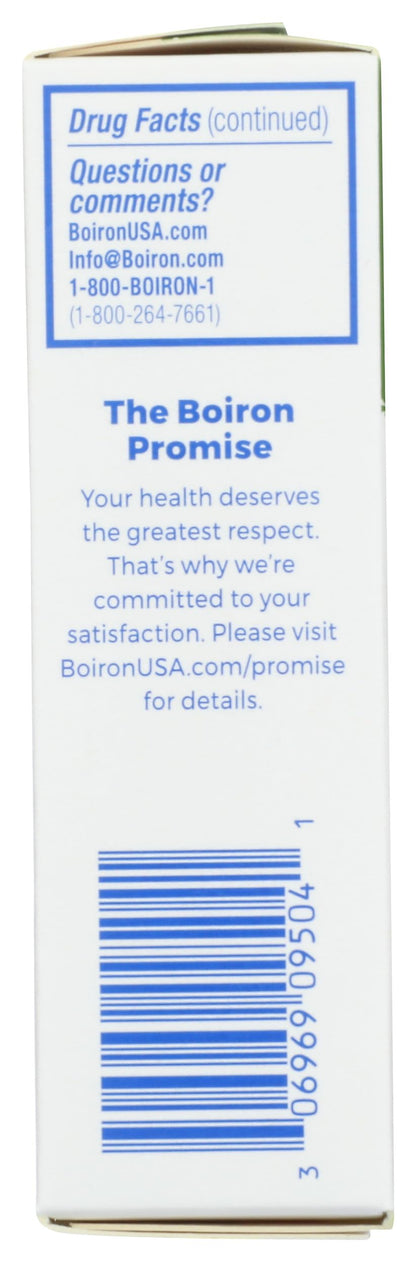 Boiron Diaralia supplement facts and ingredient label