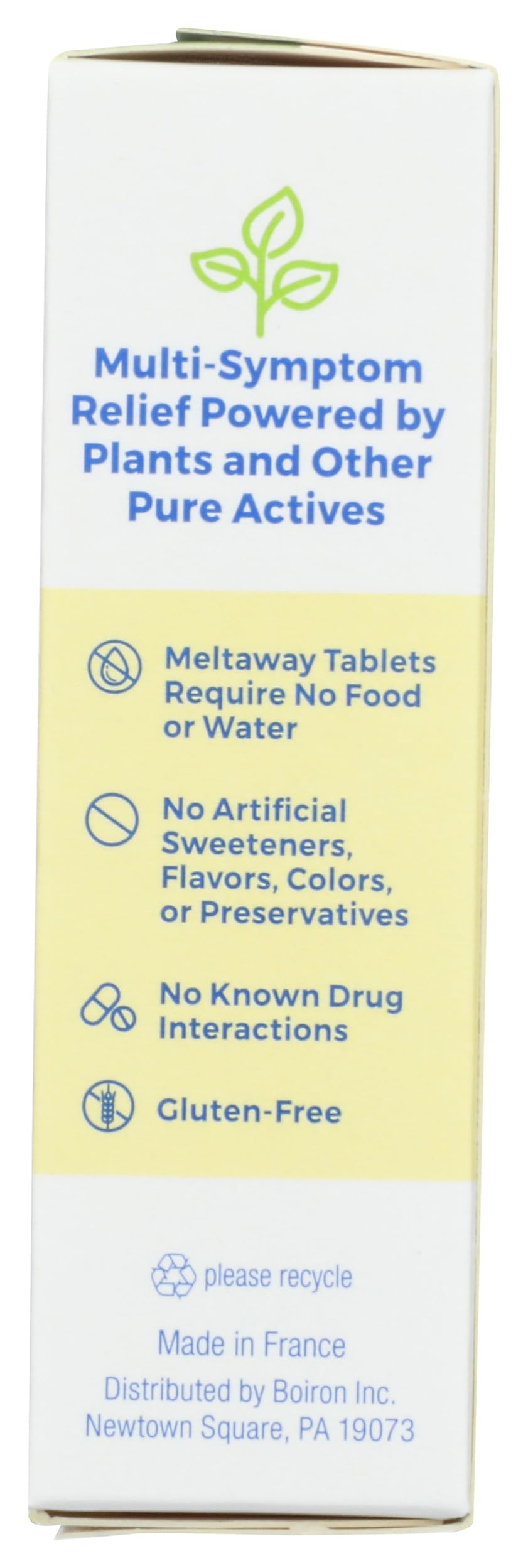 Travel-friendly Boiron Diaralia tablet container
