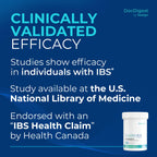 Back label of digestive supplement showing daily usage directions and product disclaimer.