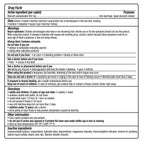 Side view of Kaopectate stomach reliever package with warnings and directions