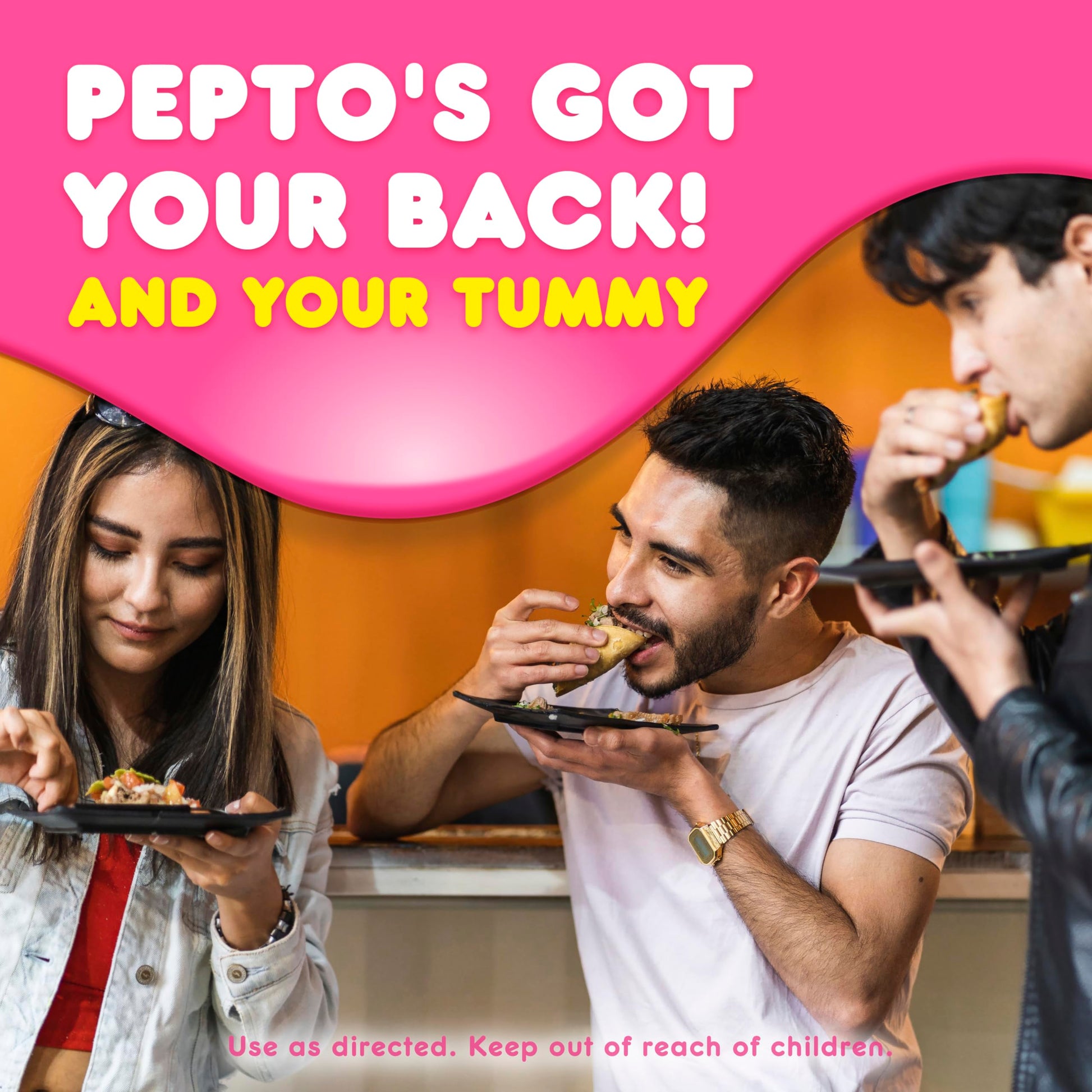 Pepto Bismol Liquicaps bottle label details