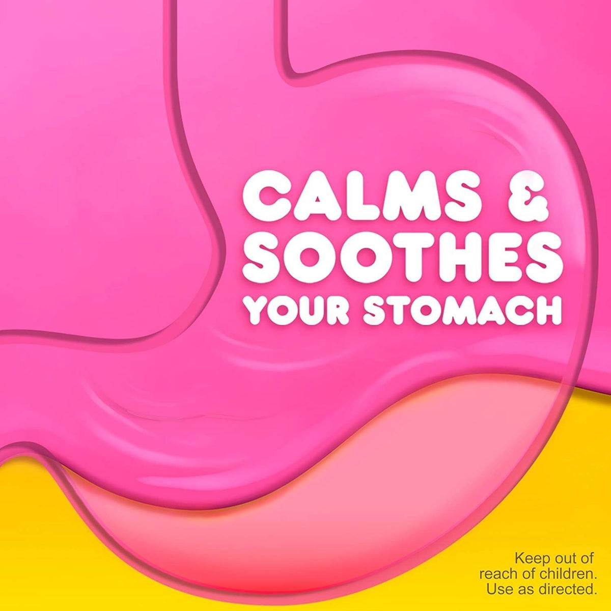 Side view of Pepto Bismol chewable tablets box