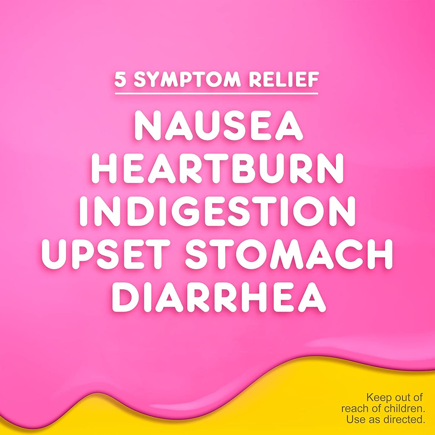 Pepto Bismol 30 count tablets for upset stomach relief