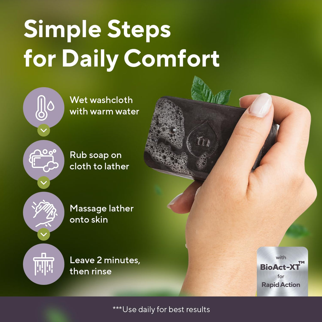 Authentic imported USA skincare bar soap for dermatitis