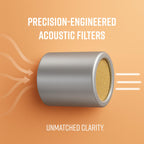 Vibes acoustic filter earplugs close up detail