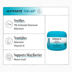 Authentic USA imported Derma E skin cream packaging for eczema care