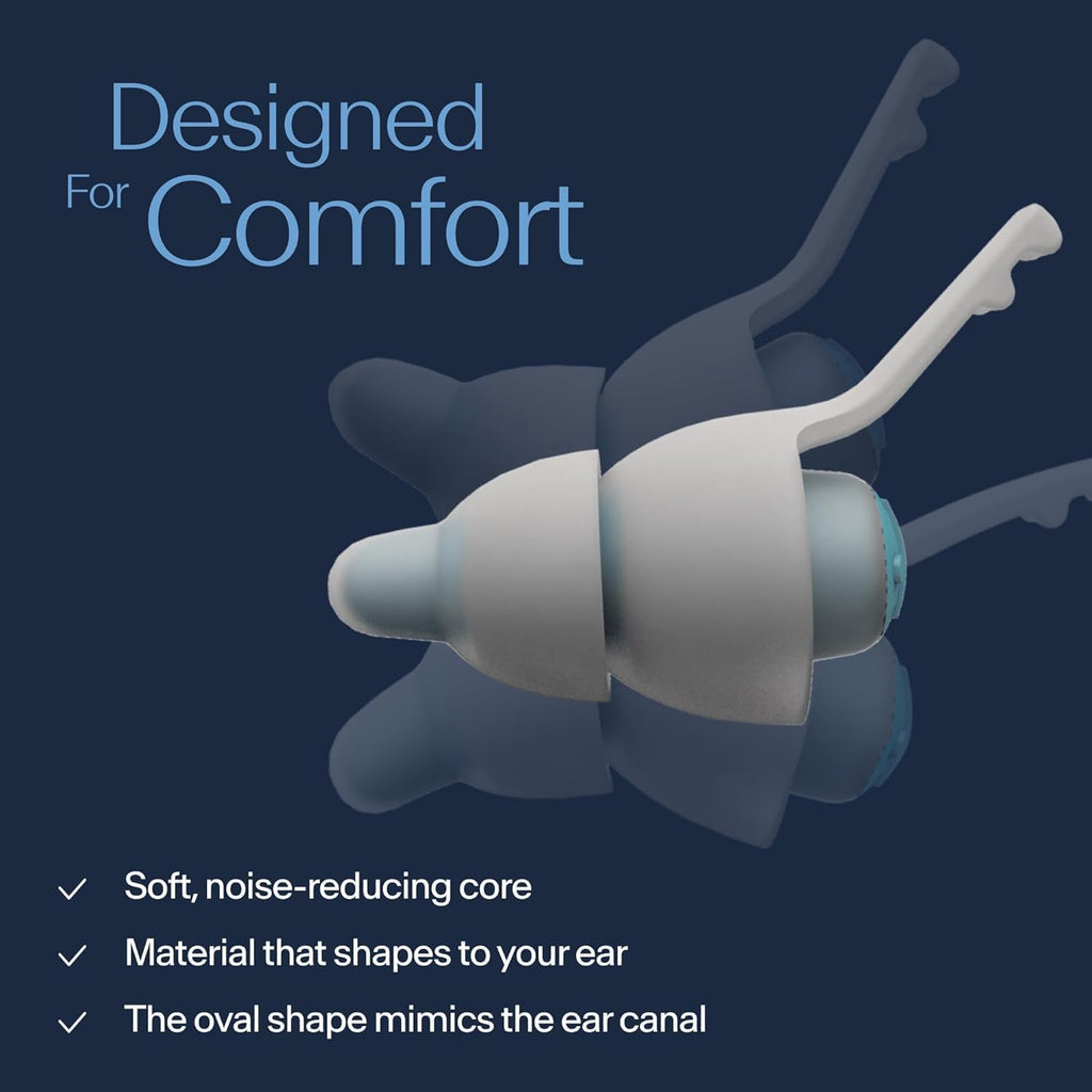 Alpine SleepDeep reusable earplugs in travel case