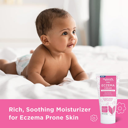 Hyland's Naturals baby skincare rich soothing eczema protectant tube back label details