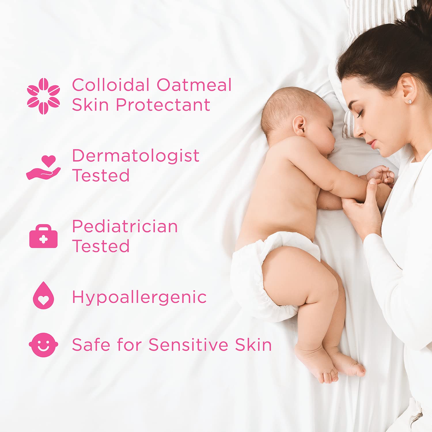 Pediatrician recommended infant eczema relief cream with organic aloe and calendula