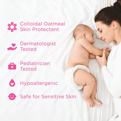 Pediatrician recommended infant eczema relief cream with organic aloe and calendula