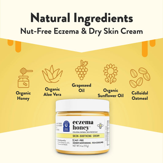 Eczema Honey original nut free eczema cream texture and consistency close up