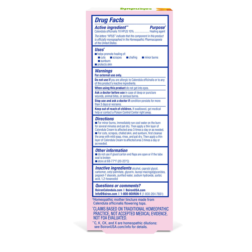 Boiron Calendula Cream double pack tubes displayed on a clean background.