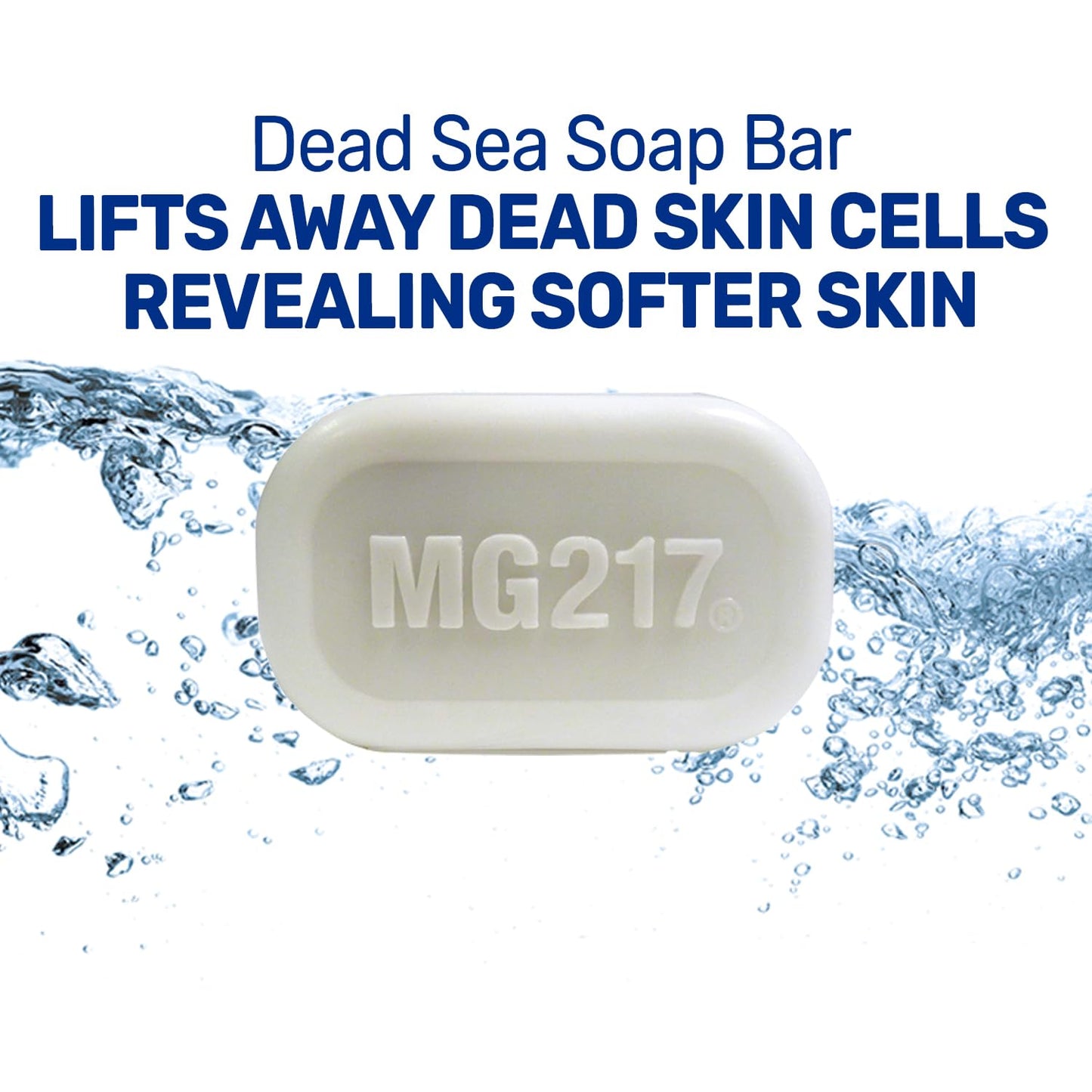 MG217 Dead Sea Mud and Salt soap bar demonstrating dual sided therapeutic texture