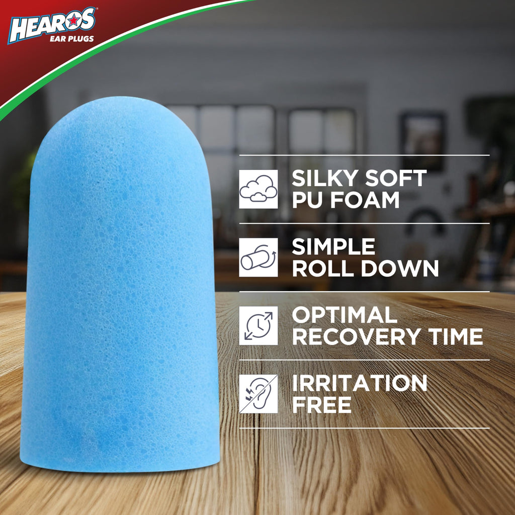 HEAROS Xtreme protection ear plugs back label information